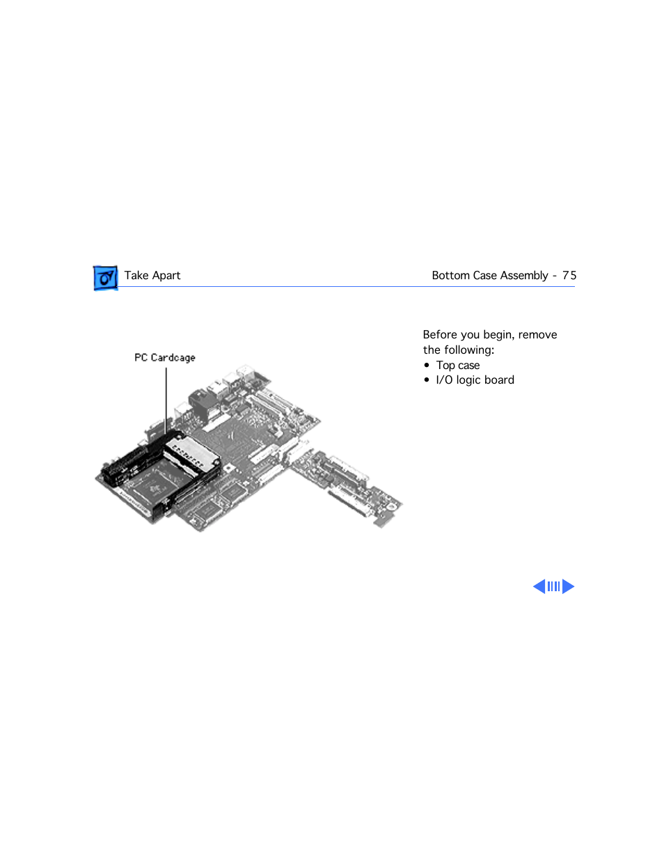 Pc card cardcage | Apple PowerBook G3 Series User Manual | Page 76 / 112