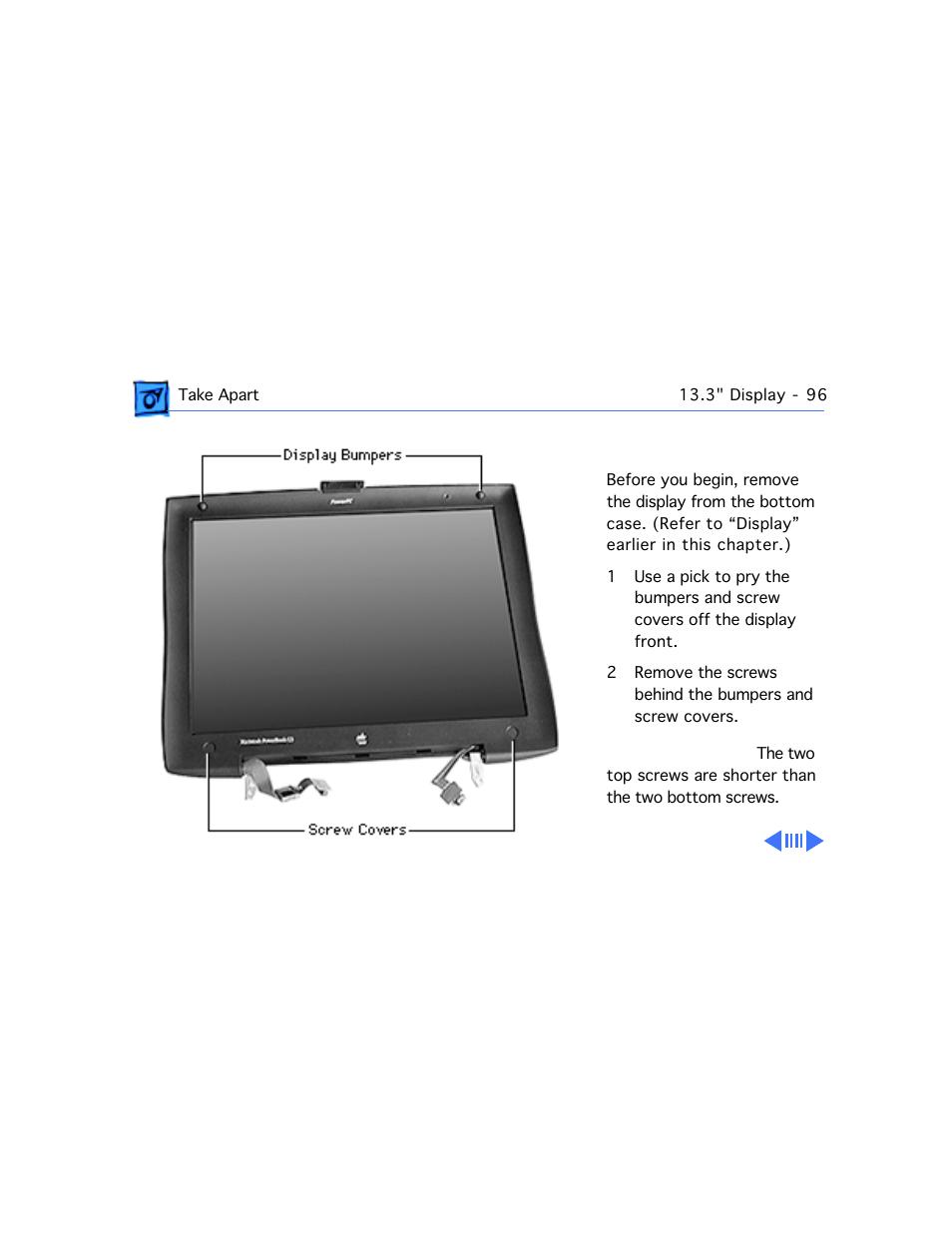 Display housing | Apple PowerBook G3 Series User Manual | Page 97 / 112