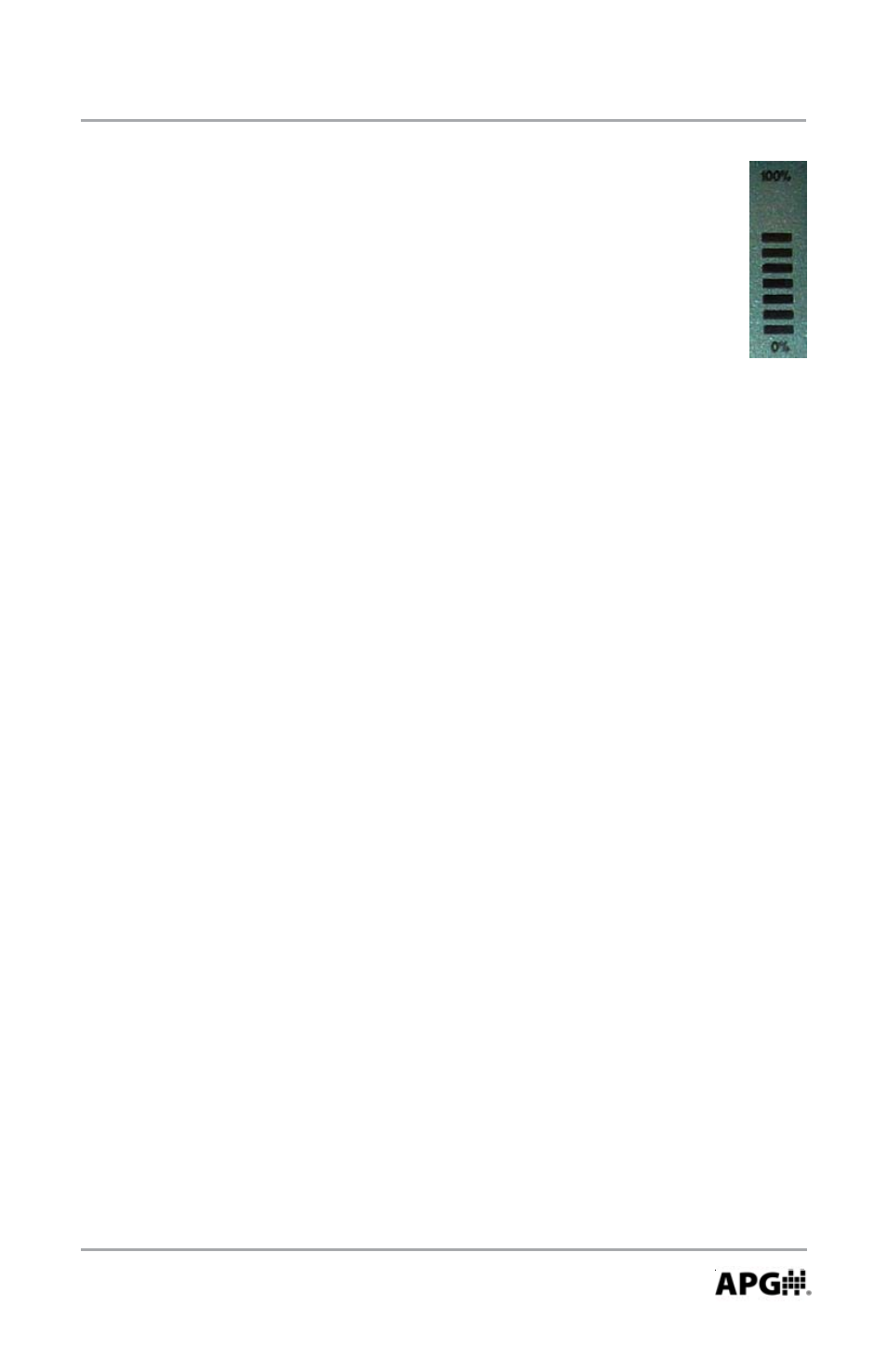Setting the display bar graph | APG PG5 user manual User Manual | Page 15 / 28