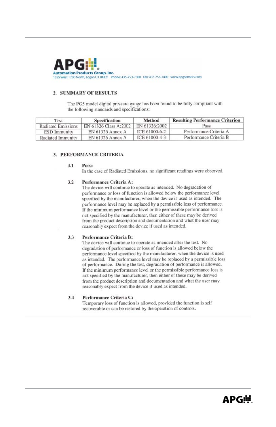 APG PG5 user manual User Manual | Page 27 / 28
