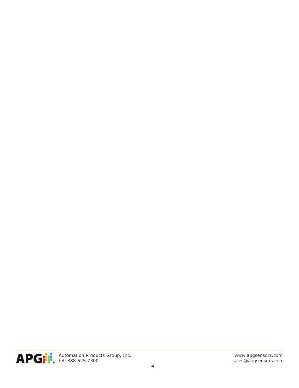 APG PG10 datasheet User Manual | Page 4 / 4
