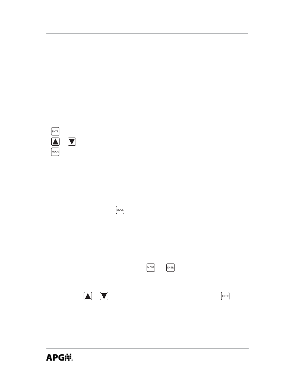 Operating modes, Accessing the operating mode setting | APG PG10 user manual User Manual | Page 6 / 42