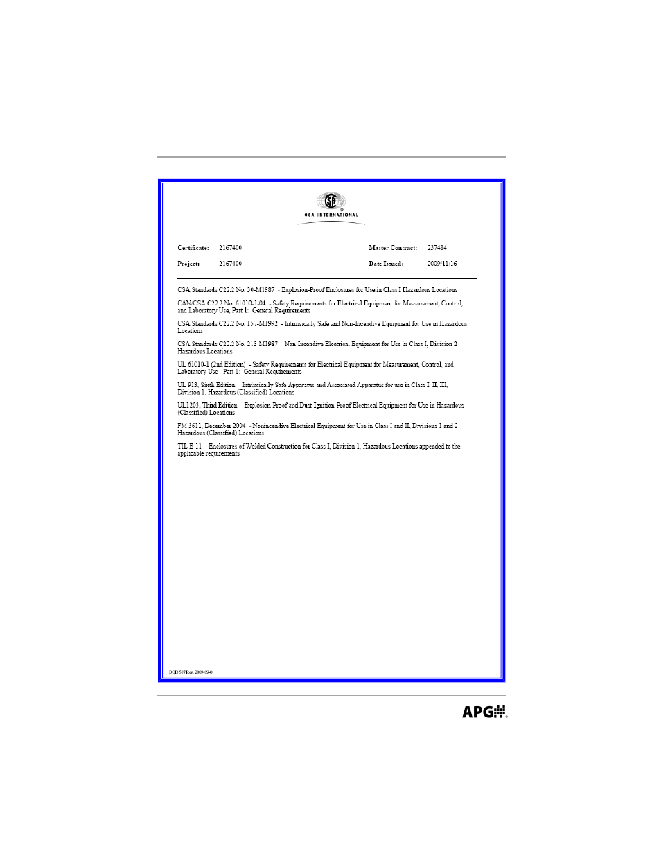 APG FLR Series user manual User Manual | Page 27 / 28