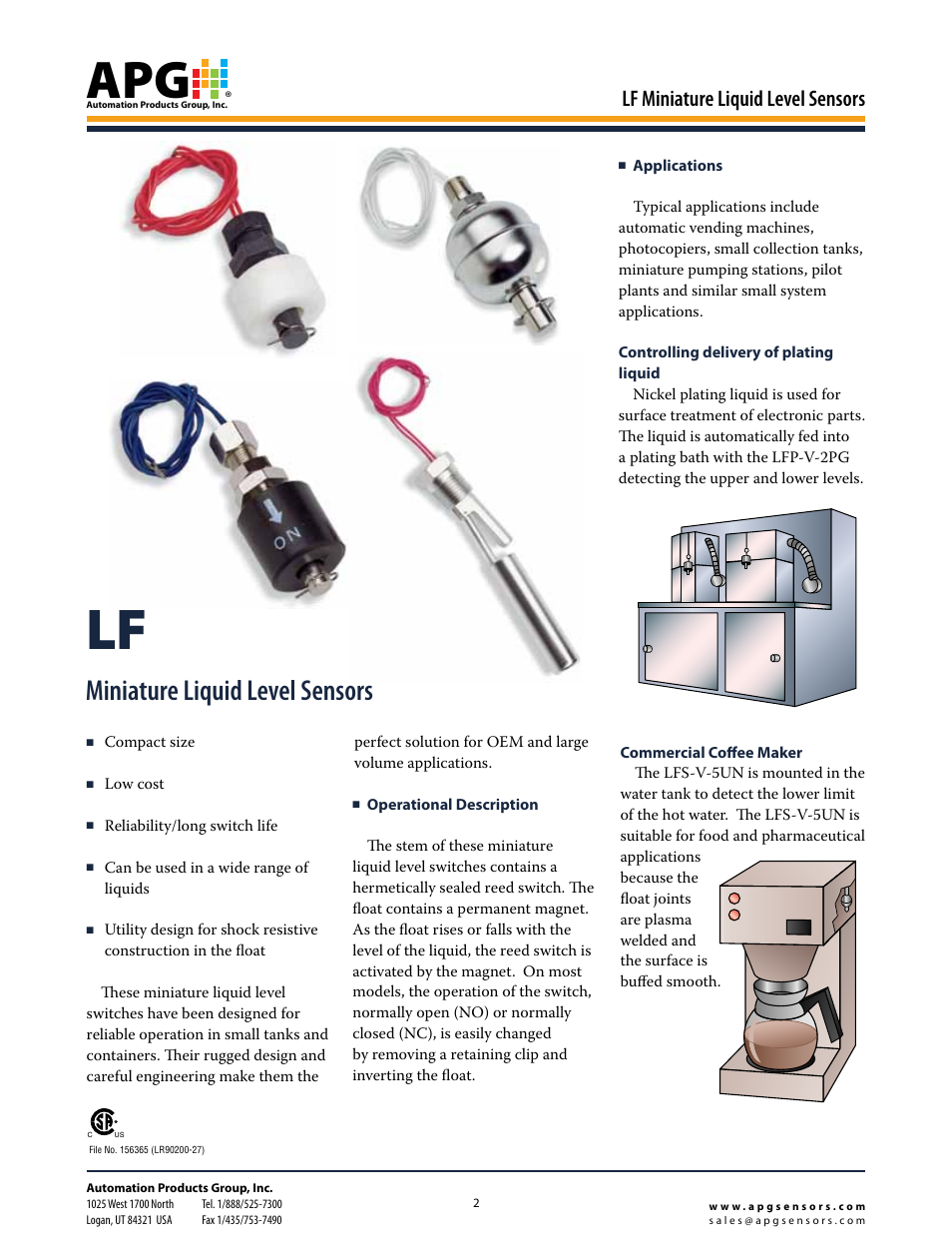 APG LF Series datasheet User Manual | 10 pages