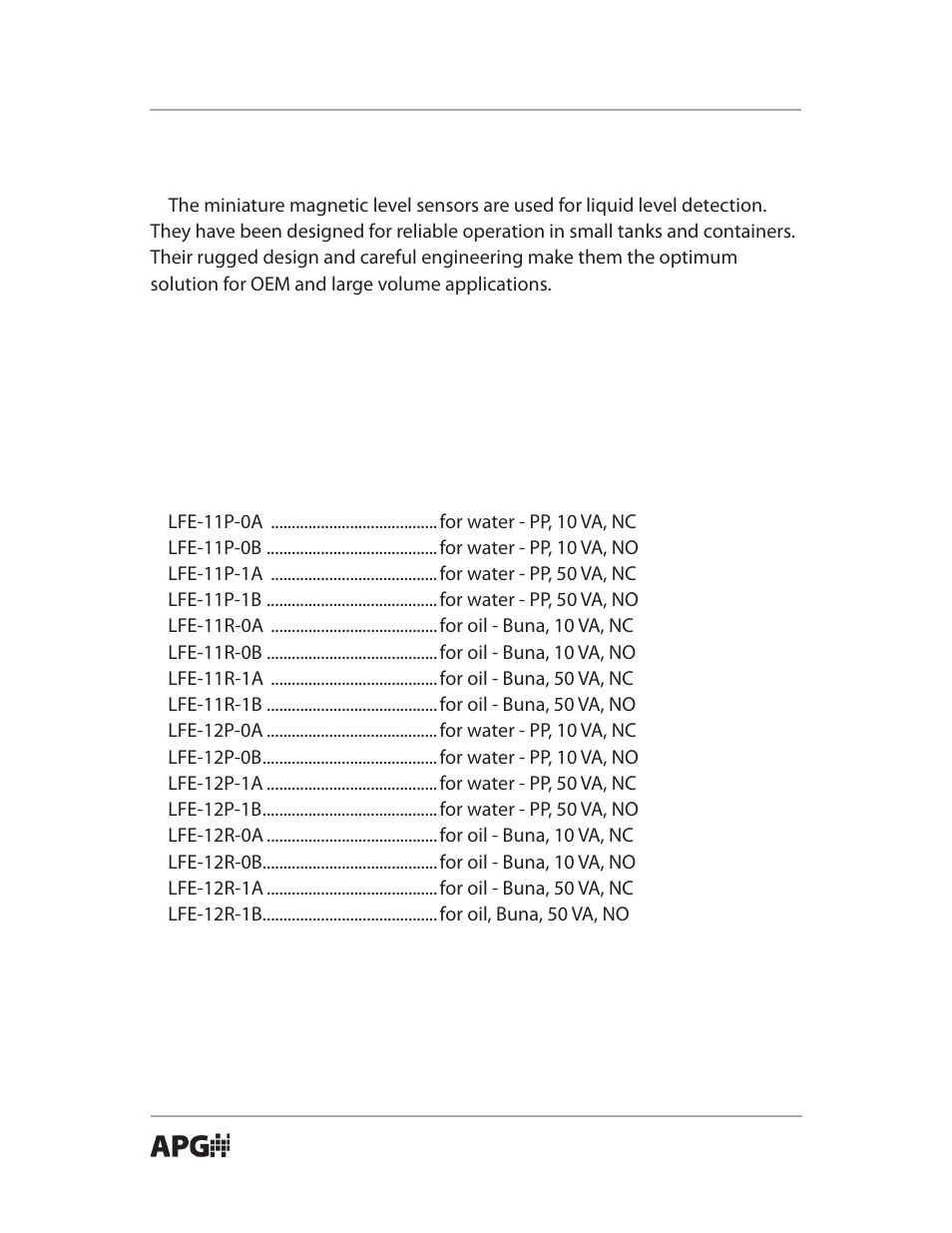 APG LFE Series user manual User Manual | Page 4 / 8