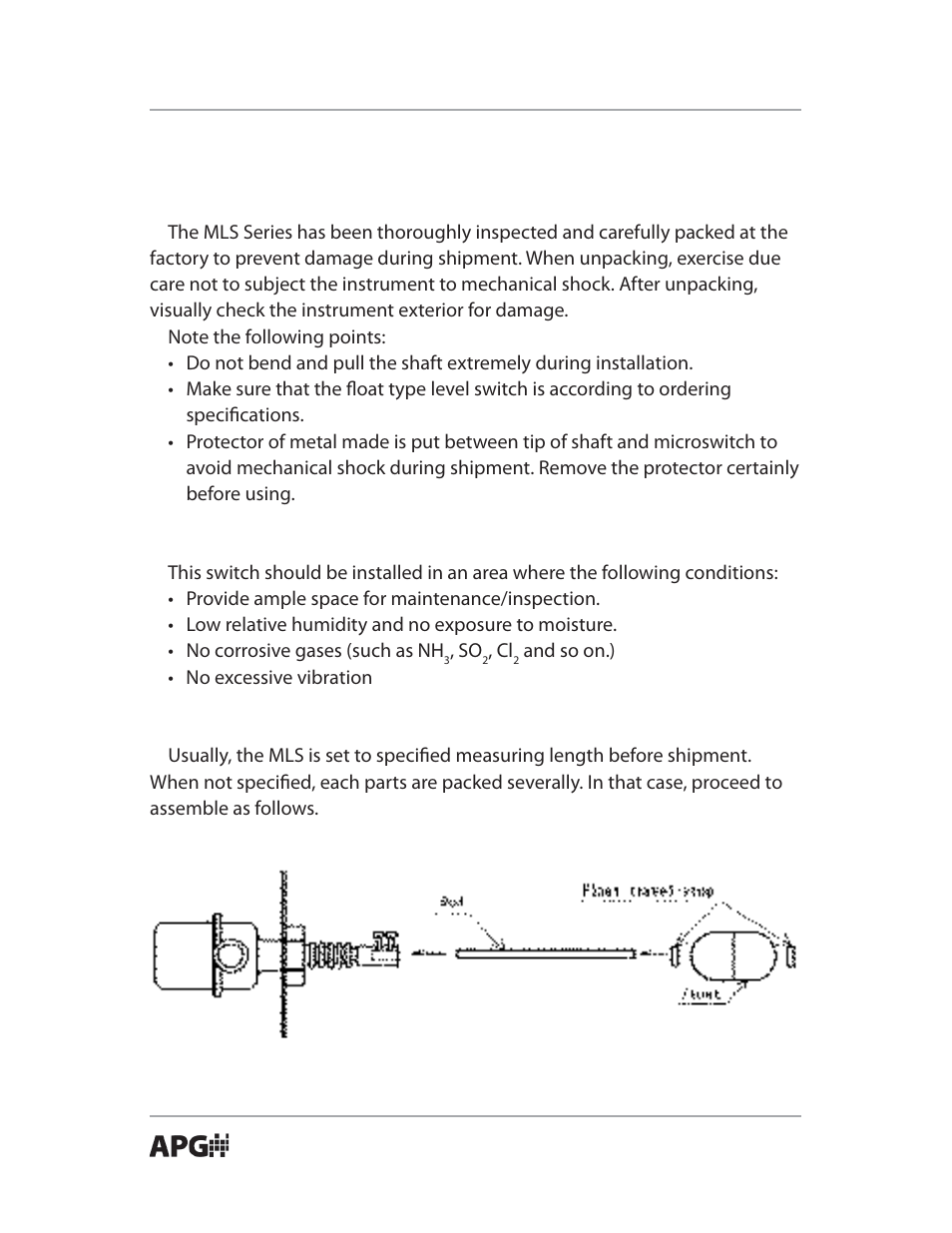 APG MLS Movable Float user manual User Manual | Page 6 / 12