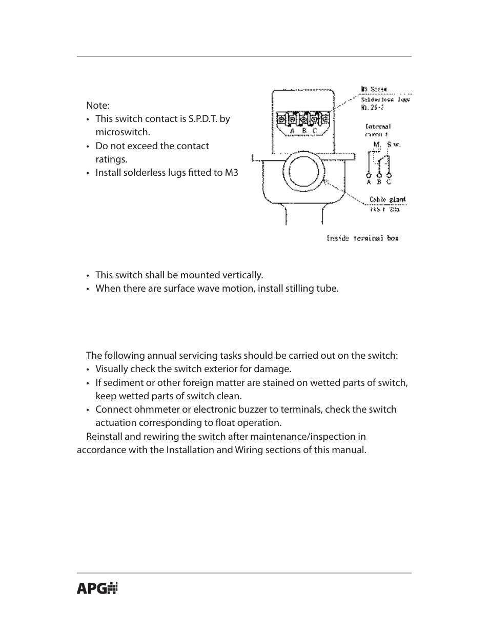 APG MLS Movable Float user manual User Manual | Page 8 / 12