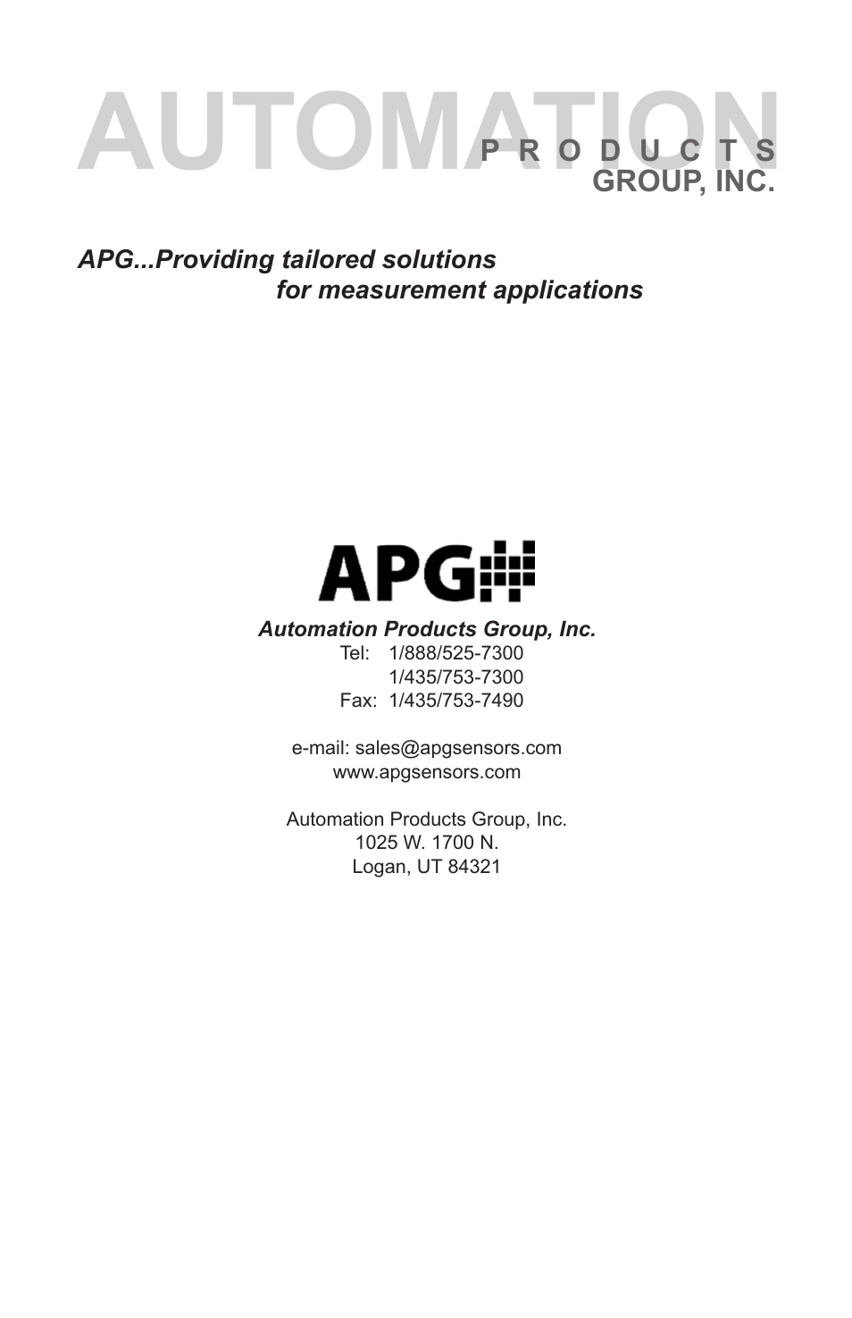 Automation | APG MPX Slave Sensor user manual User Manual | Page 48 / 48