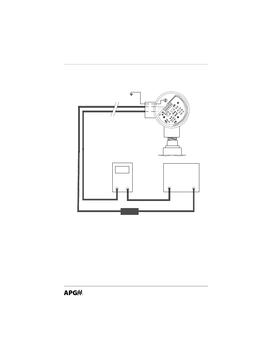 Wiring, For models equiped with 4-20ma output option), 25 ammeter | Power supply (24vdc), Choose loop resistance to match application | APG RP Resistive Chain user manual User Manual | Page 10 / 20