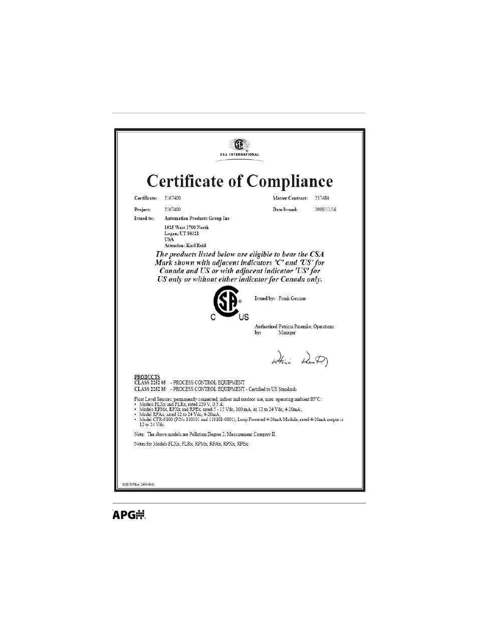 APG RP Resistive Chain user manual User Manual | Page 14 / 20