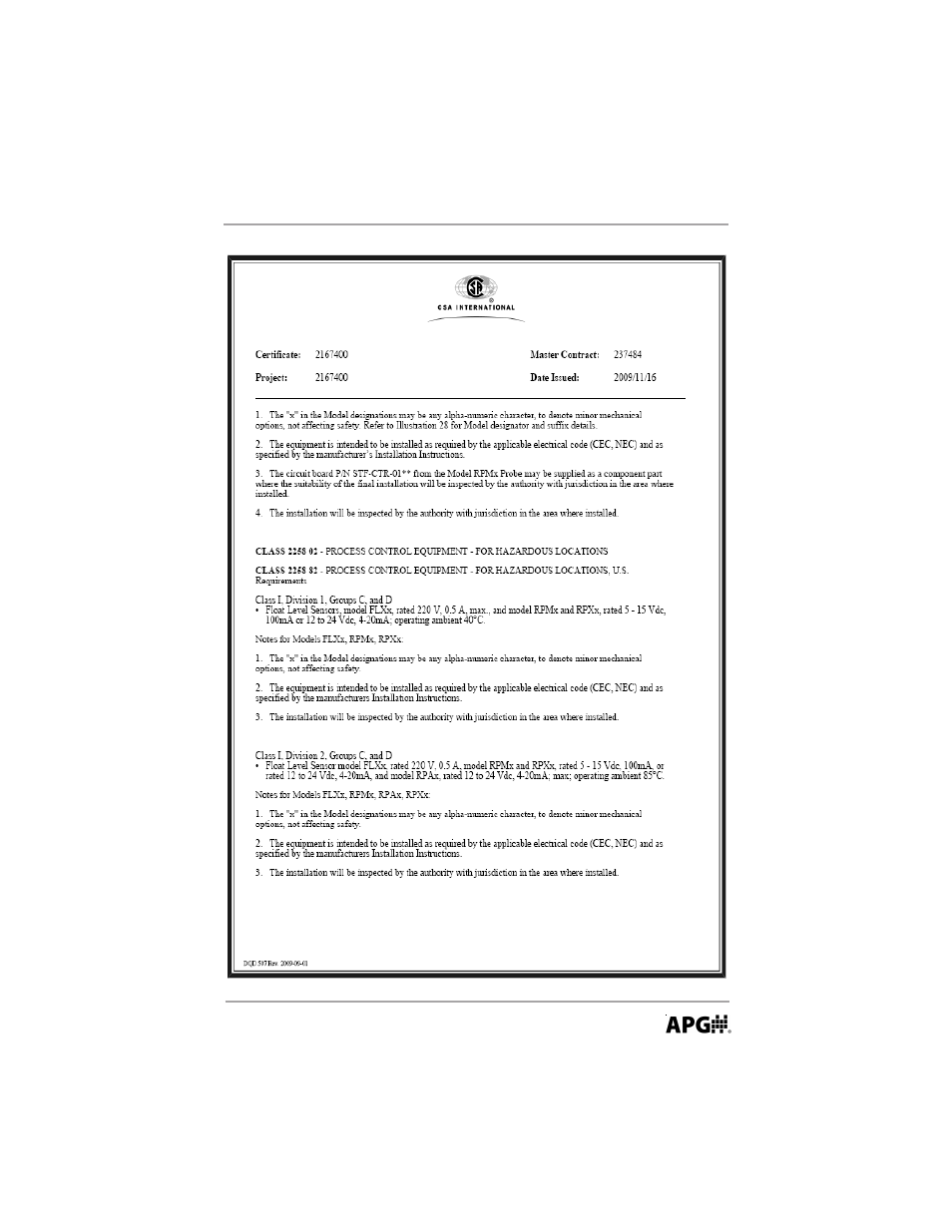 APG RP Resistive Chain user manual User Manual | Page 15 / 20