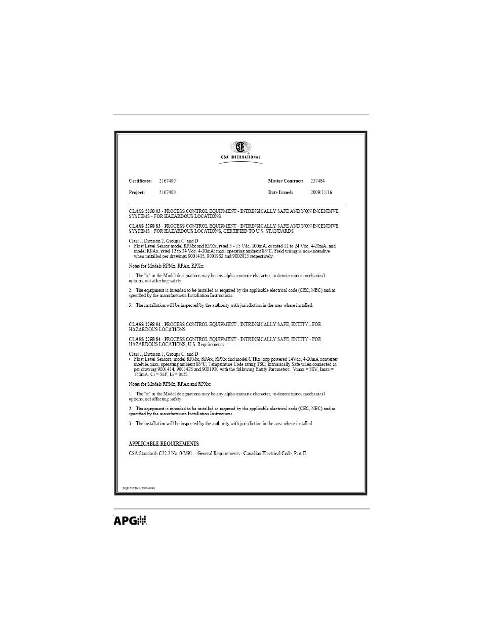 APG RP Resistive Chain user manual User Manual | Page 16 / 20