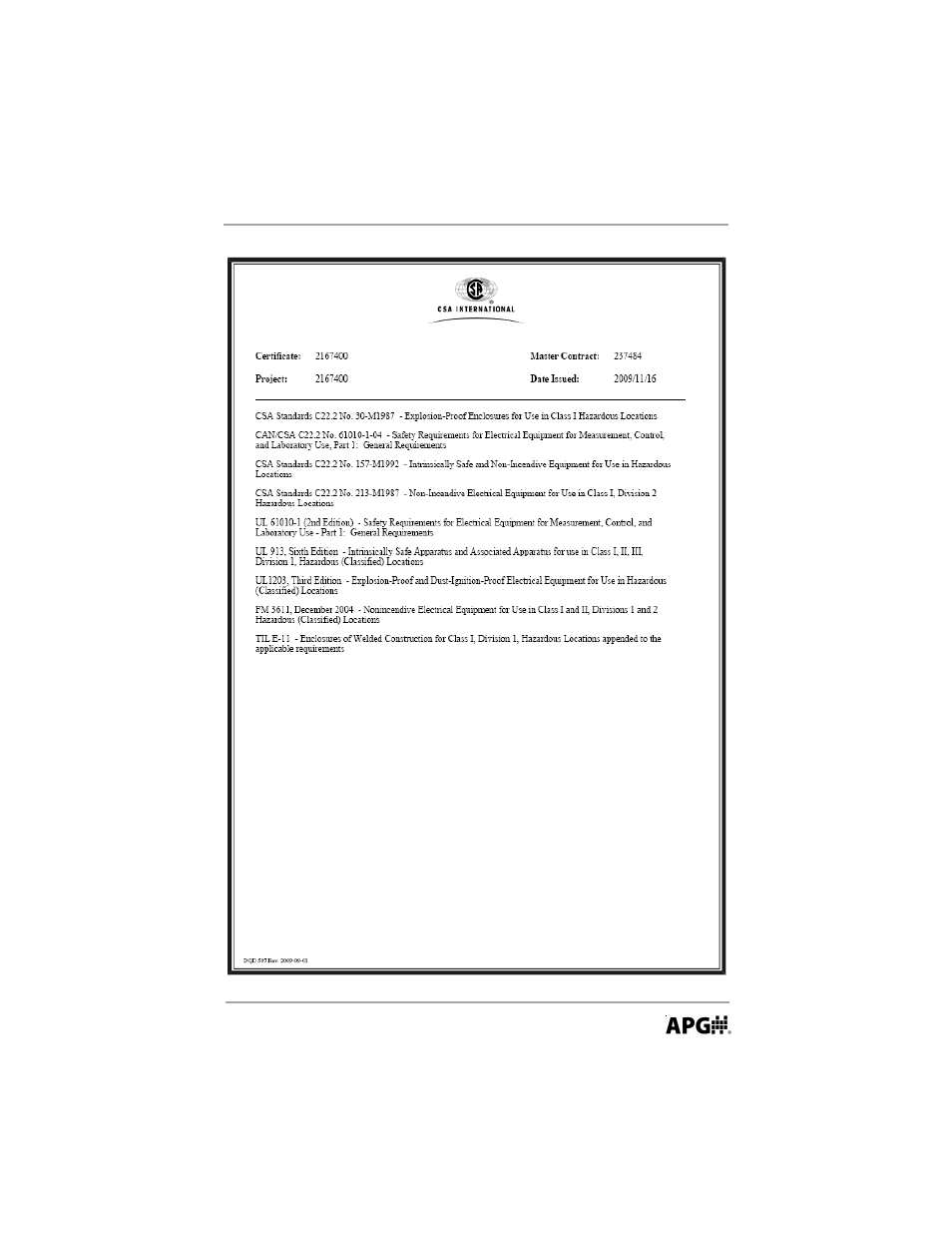 APG RP Resistive Chain user manual User Manual | Page 17 / 20