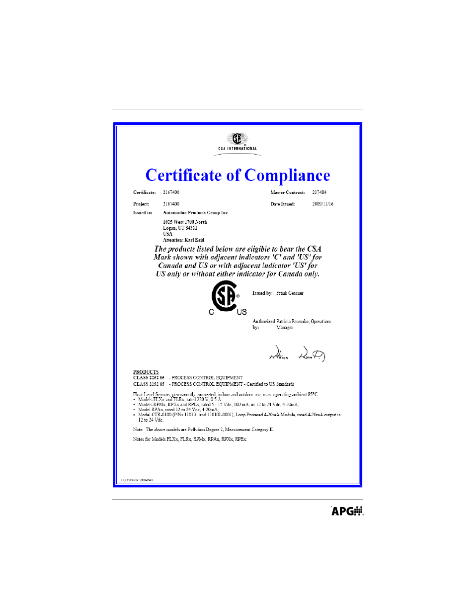APG RPM Explosion Proof Resistive Chain user manual User Manual | Page 15 / 20