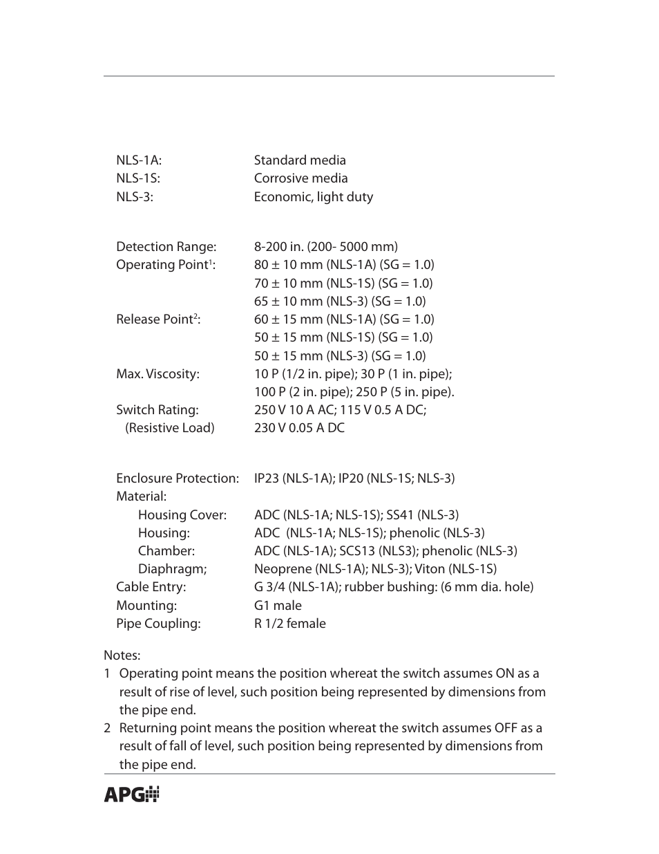 APG NLS Pneumatic user manual User Manual | Page 4 / 10