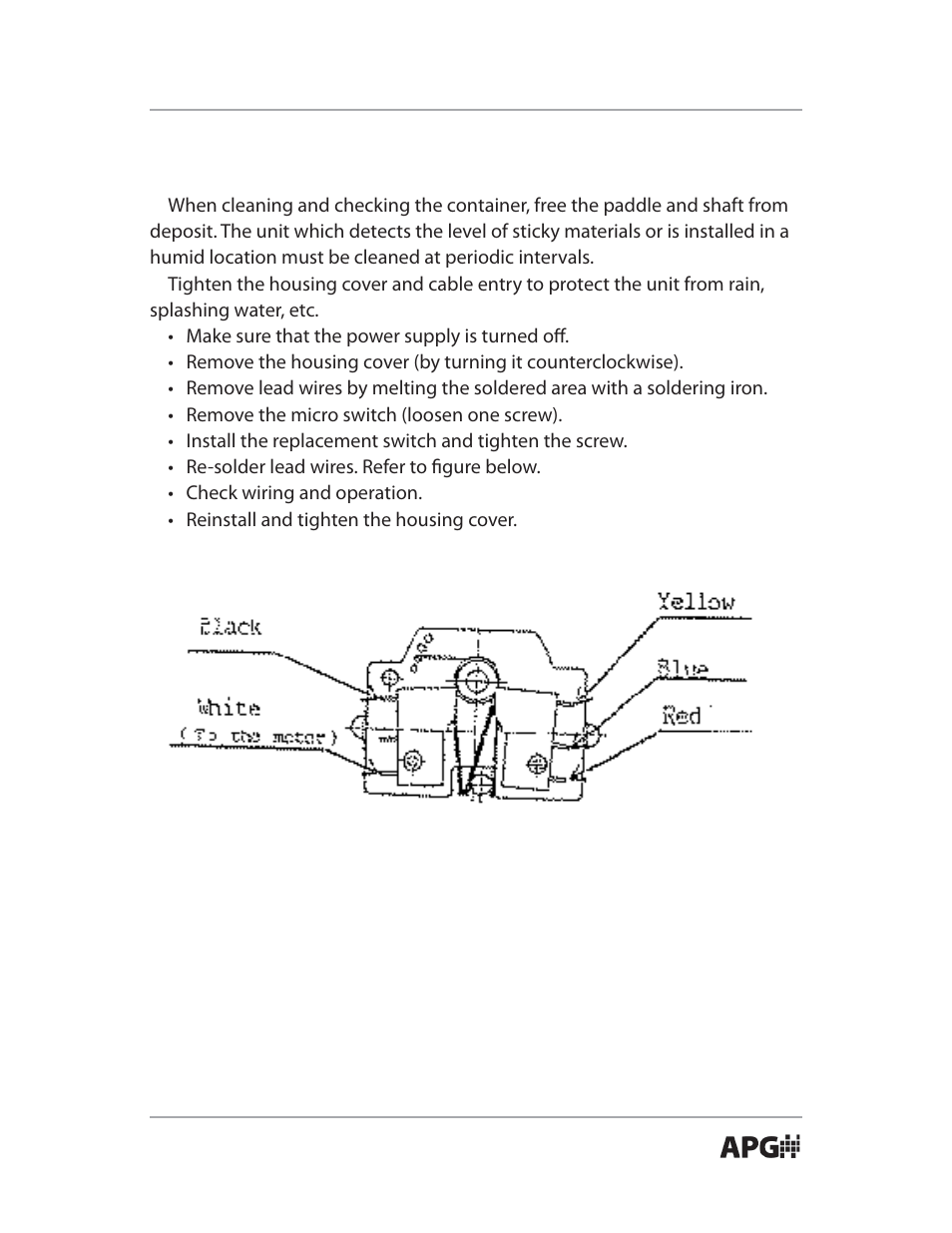 APG PWS Paddle Wheel user manual User Manual | Page 11 / 14