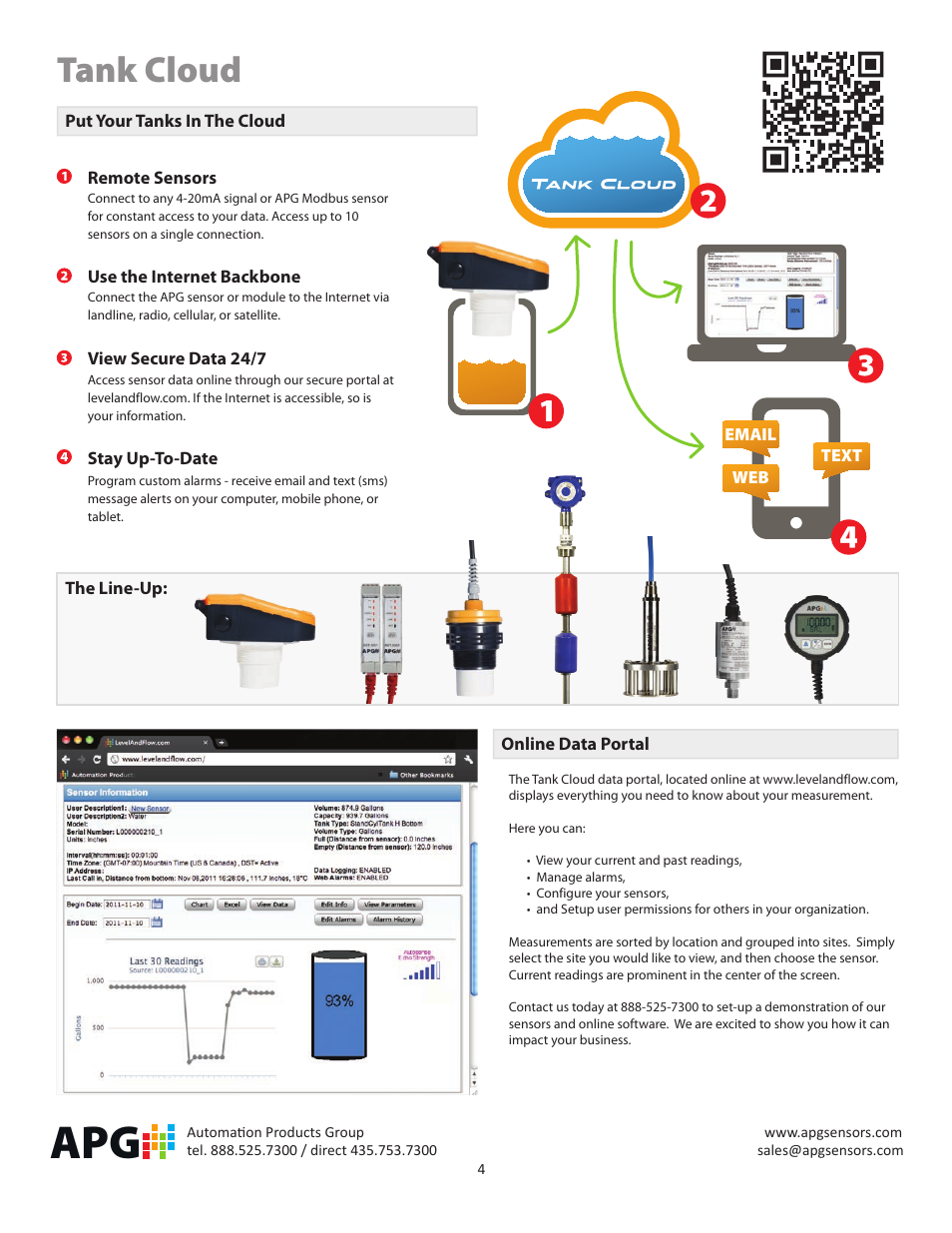 Tank cloud | APG RST-5000 Master Module datasheet User Manual | Page 4 / 4