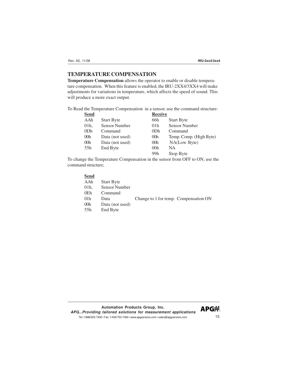 APG IRU-3000 user manual User Manual | Page 15 / 28