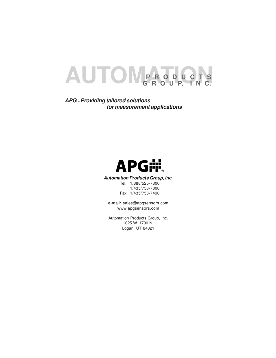 Automation | APG IRU-3000 user manual User Manual | Page 28 / 28
