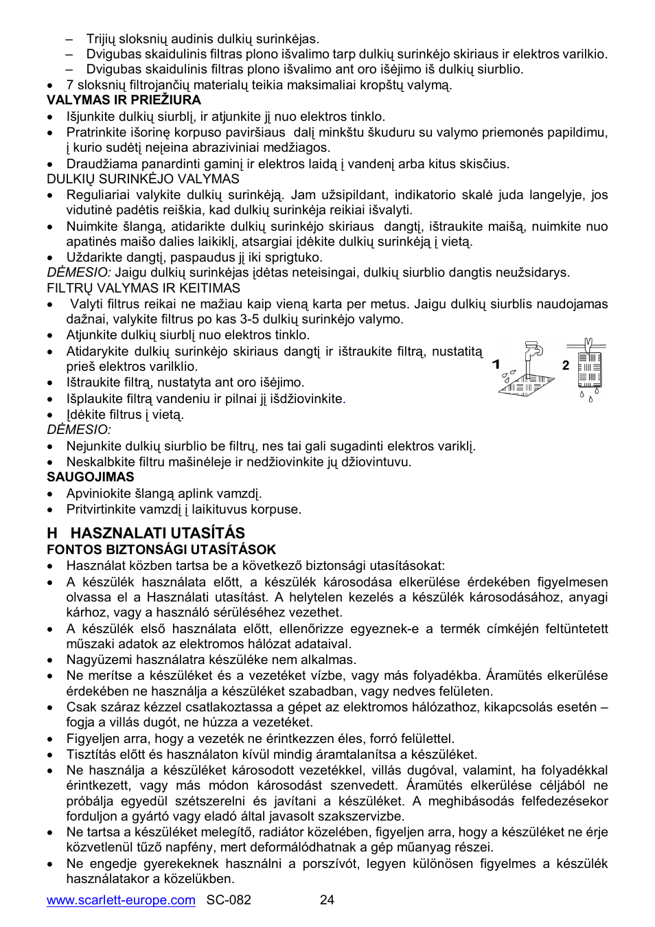 Scarlett SC-082 User Manual | Page 24 / 28