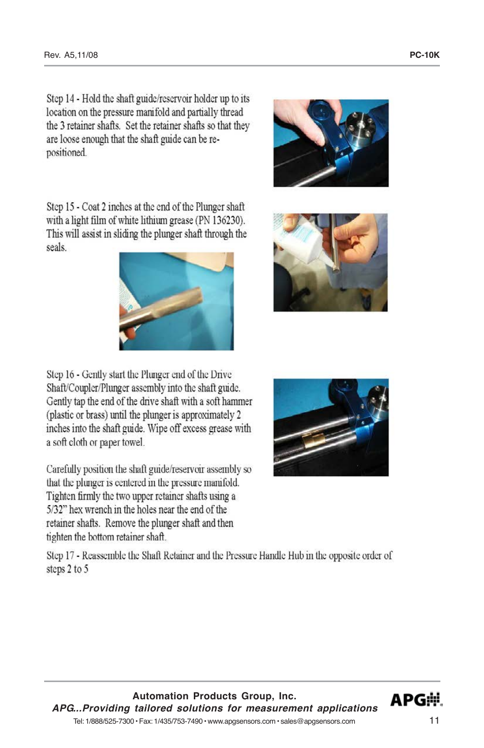 APG PC-10K Comparator user manual User Manual | Page 11 / 16