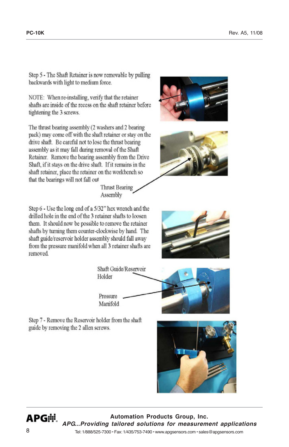 APG PC-10K Comparator user manual User Manual | Page 8 / 16
