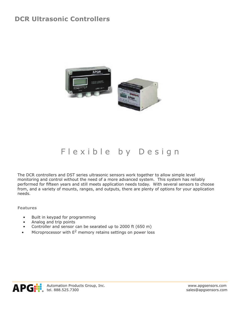 APG DCR-1006 datasheet User Manual | 4 pages