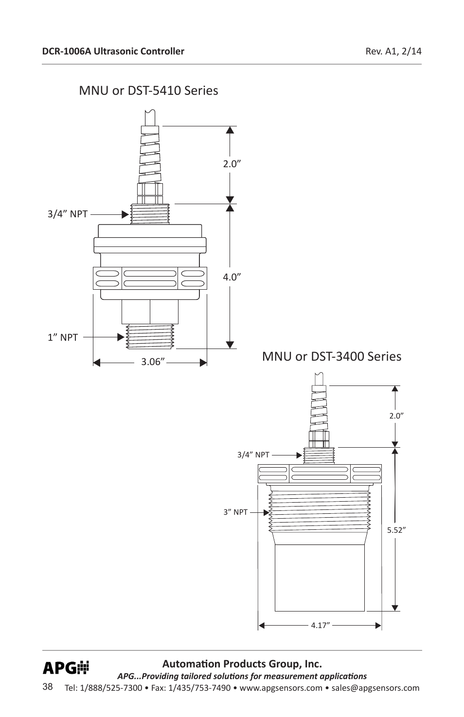 Automation products group, inc | APG DCR-1006A user manual User Manual | Page 38 / 40