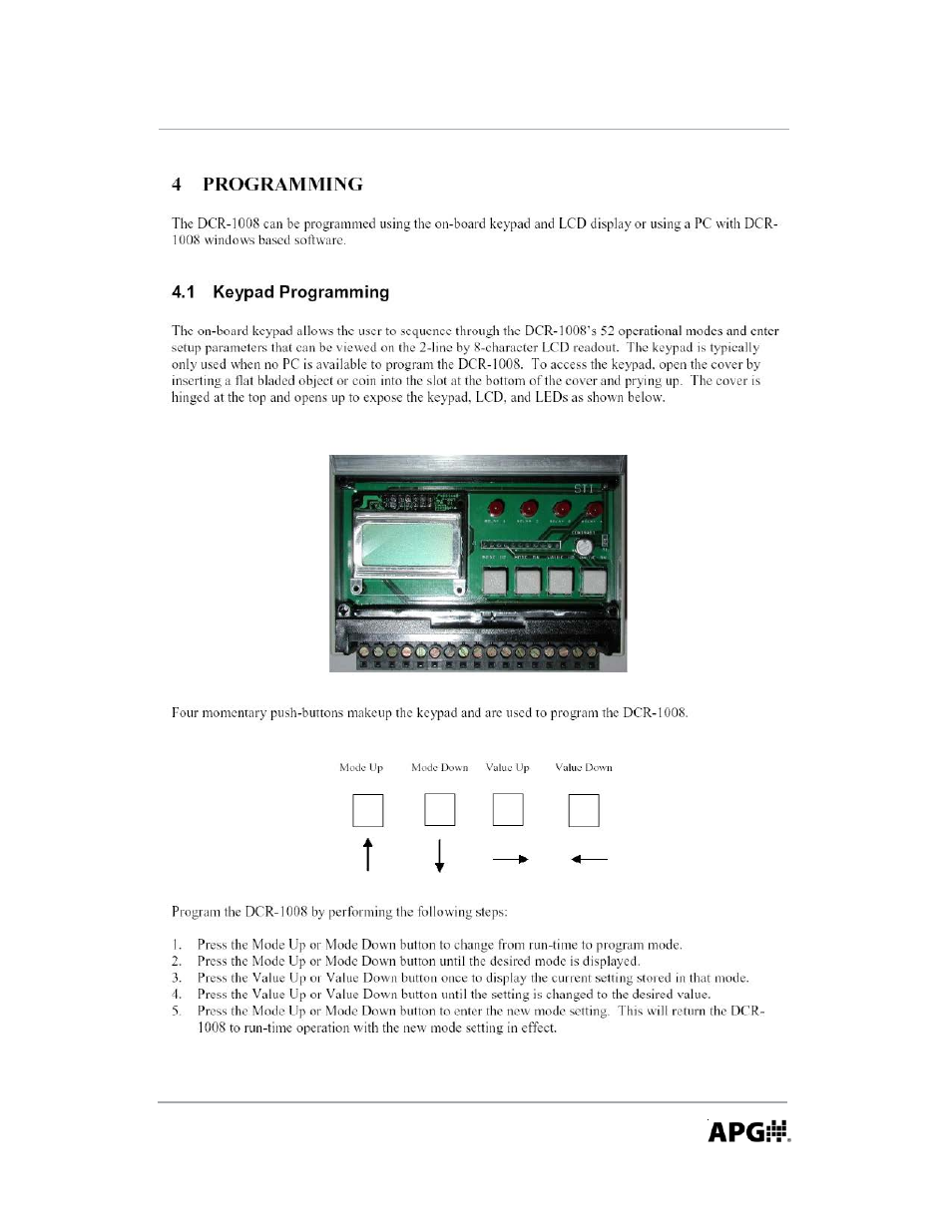APG DCR-1008 user manual User Manual | Page 13 / 68
