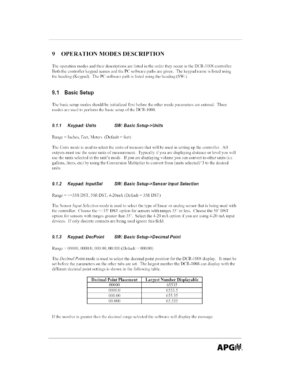 APG DCR-1008 user manual User Manual | Page 39 / 68