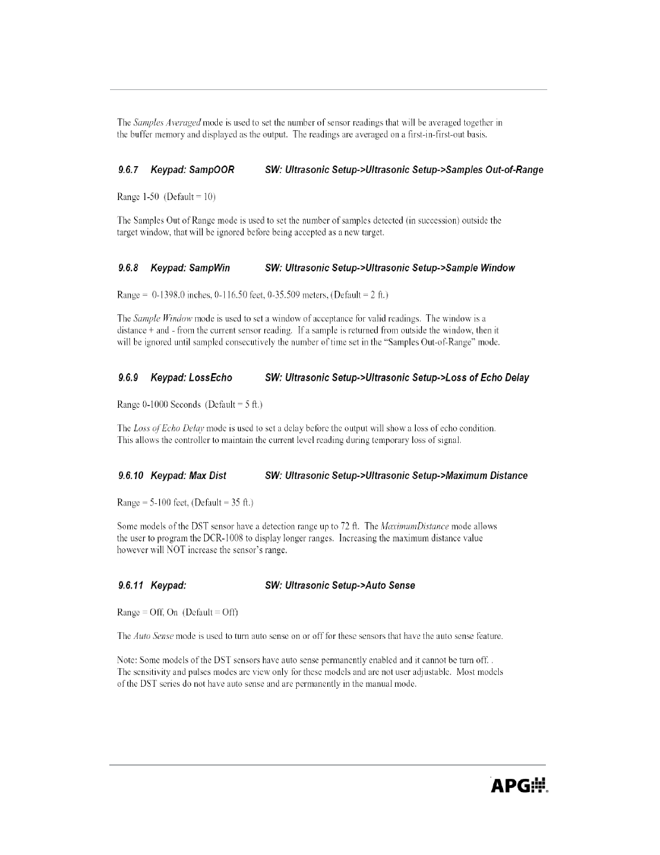 APG DCR-1008 user manual User Manual | Page 53 / 68