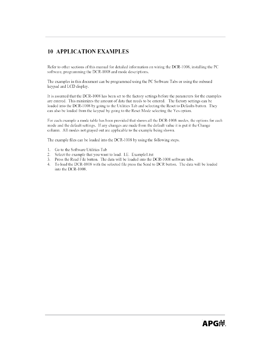 APG DCR-1008 user manual User Manual | Page 57 / 68