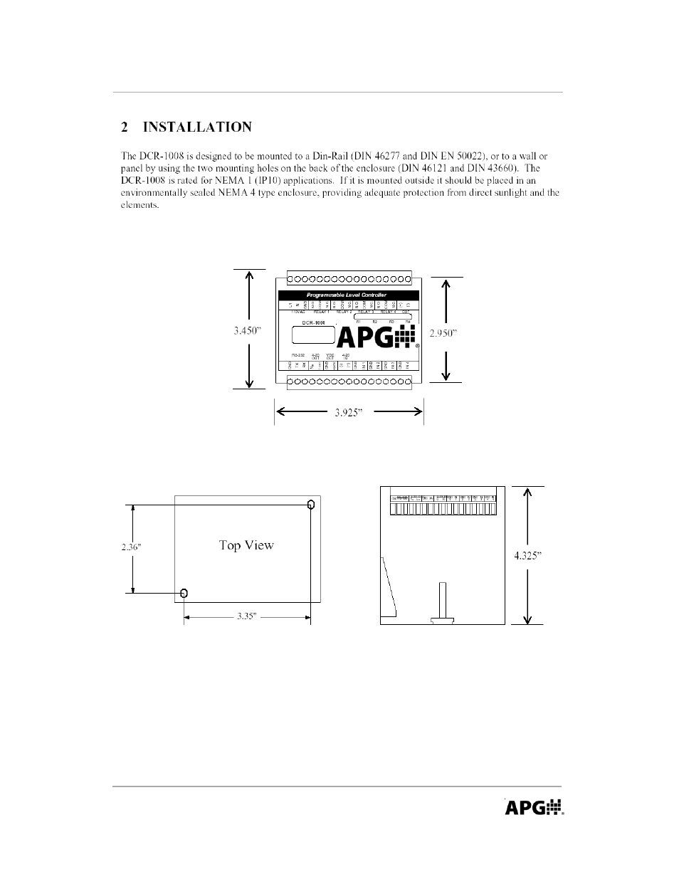 APG DCR-1008 user manual User Manual | Page 7 / 68