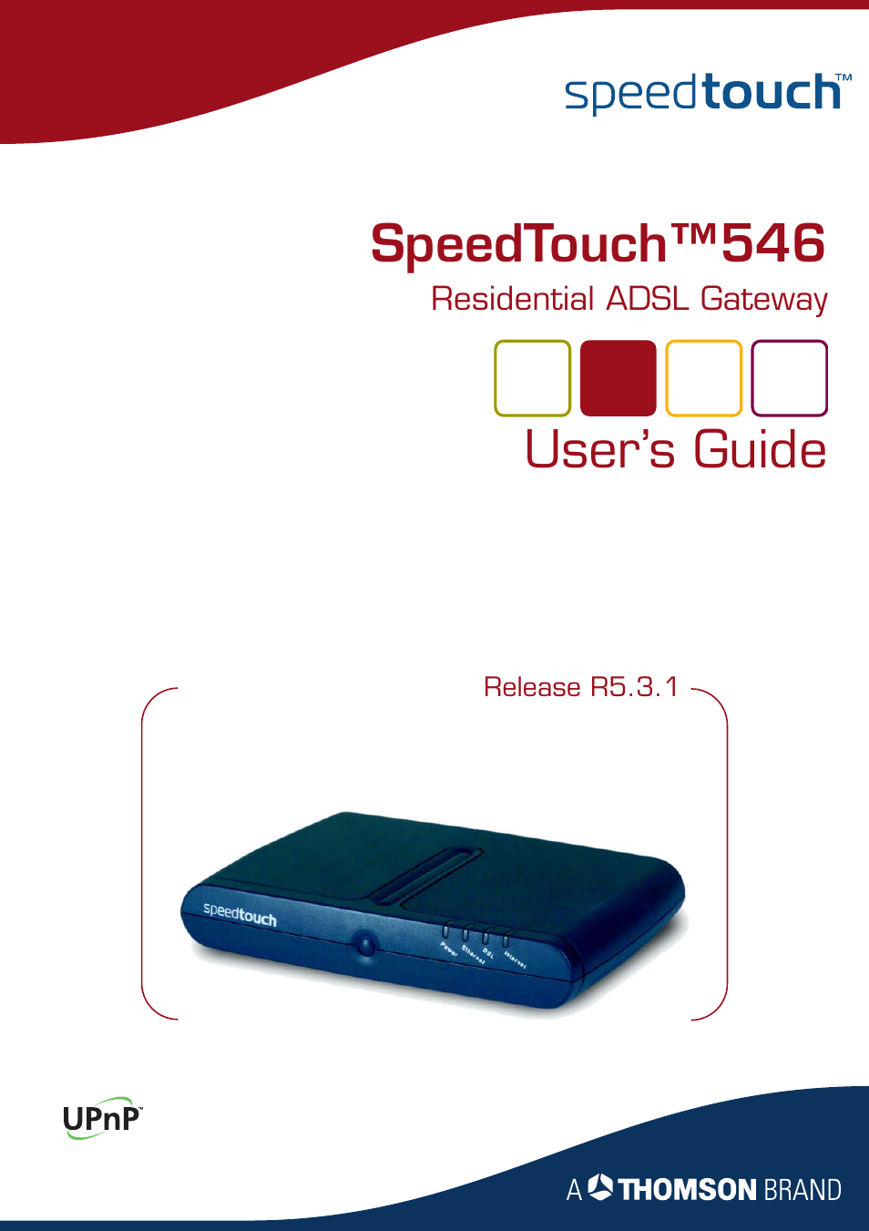 Thomson SpeedTouch™546 User Manual | 102 pages