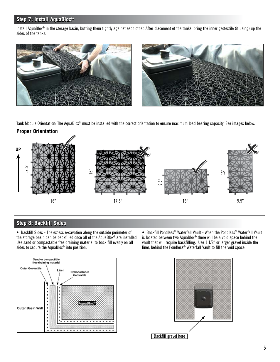 Aquascape Pondless Vault (49000) User Manual | Page 5 / 8