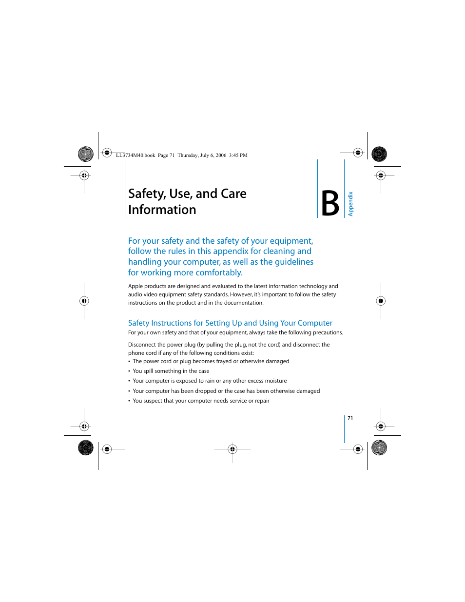 Safety, use, and care information | Apple Mac mini computer User Manual | Page 71 / 98