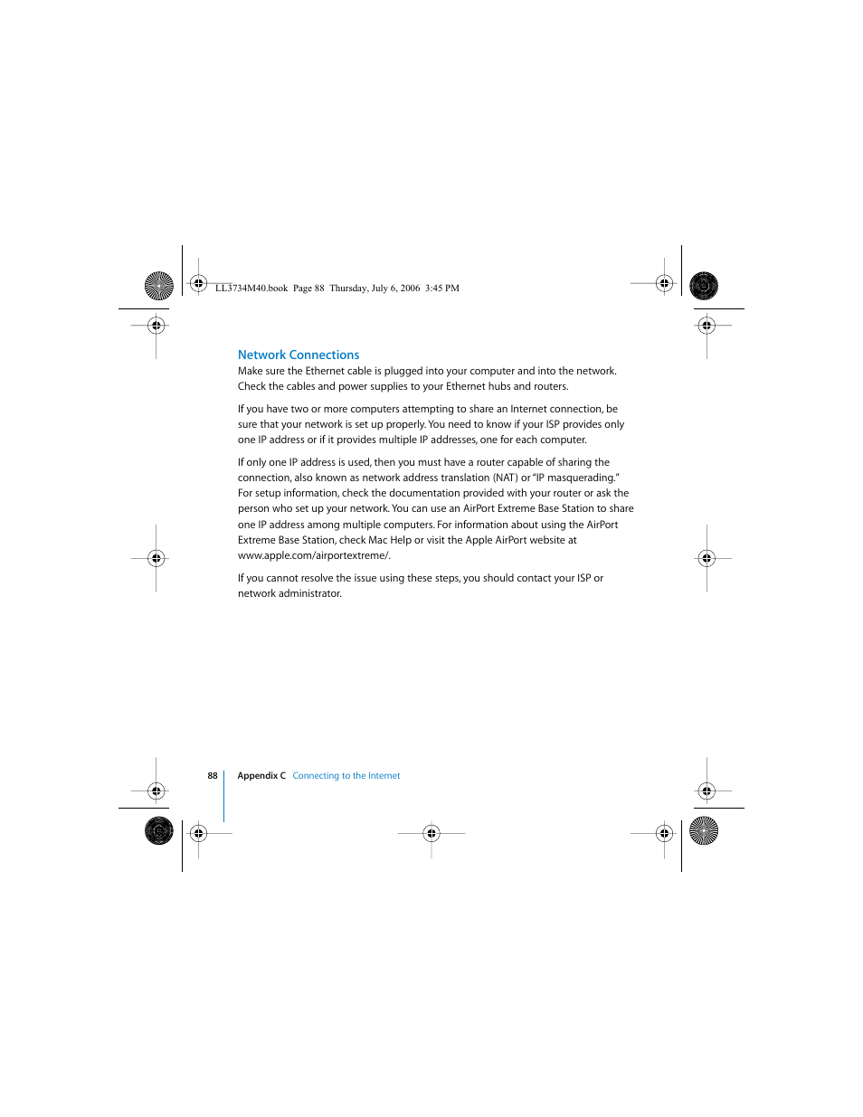 Network connections | Apple Mac mini computer User Manual | Page 88 / 98