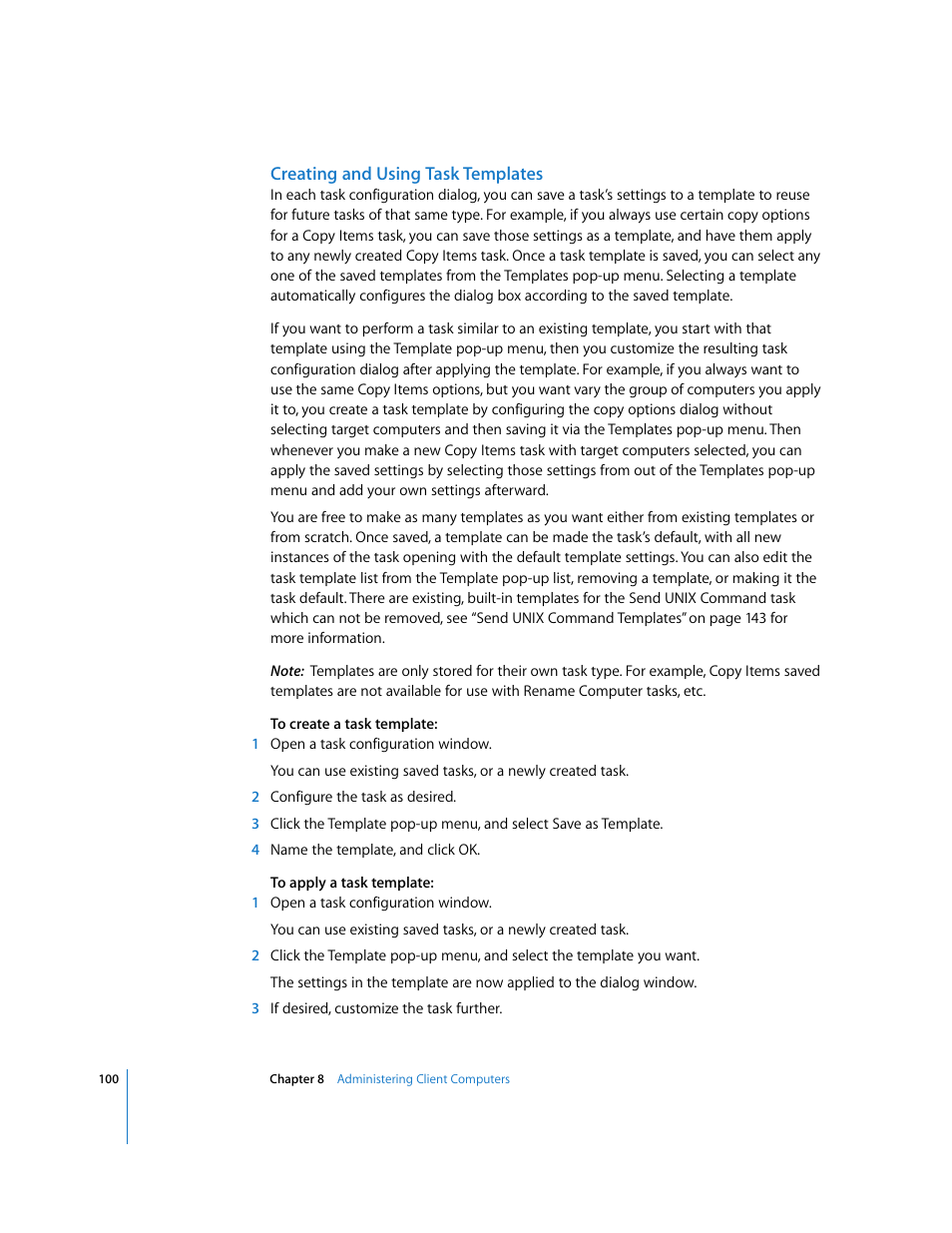 Apple Remote Desktop (Administrator’s Guide) User Manual | Page 100 / 184