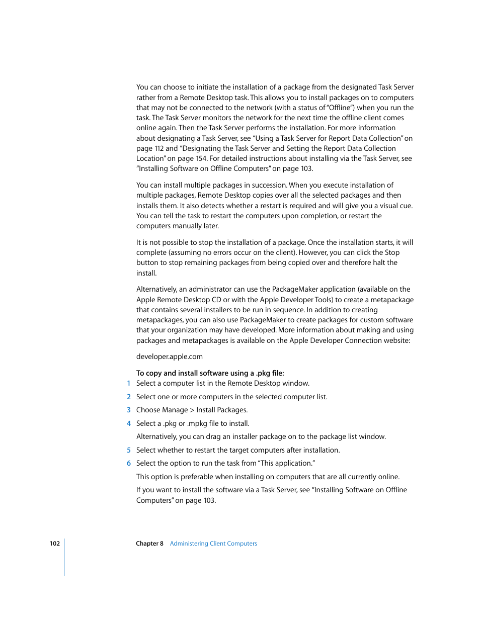 Apple Remote Desktop (Administrator’s Guide) User Manual | Page 102 / 184