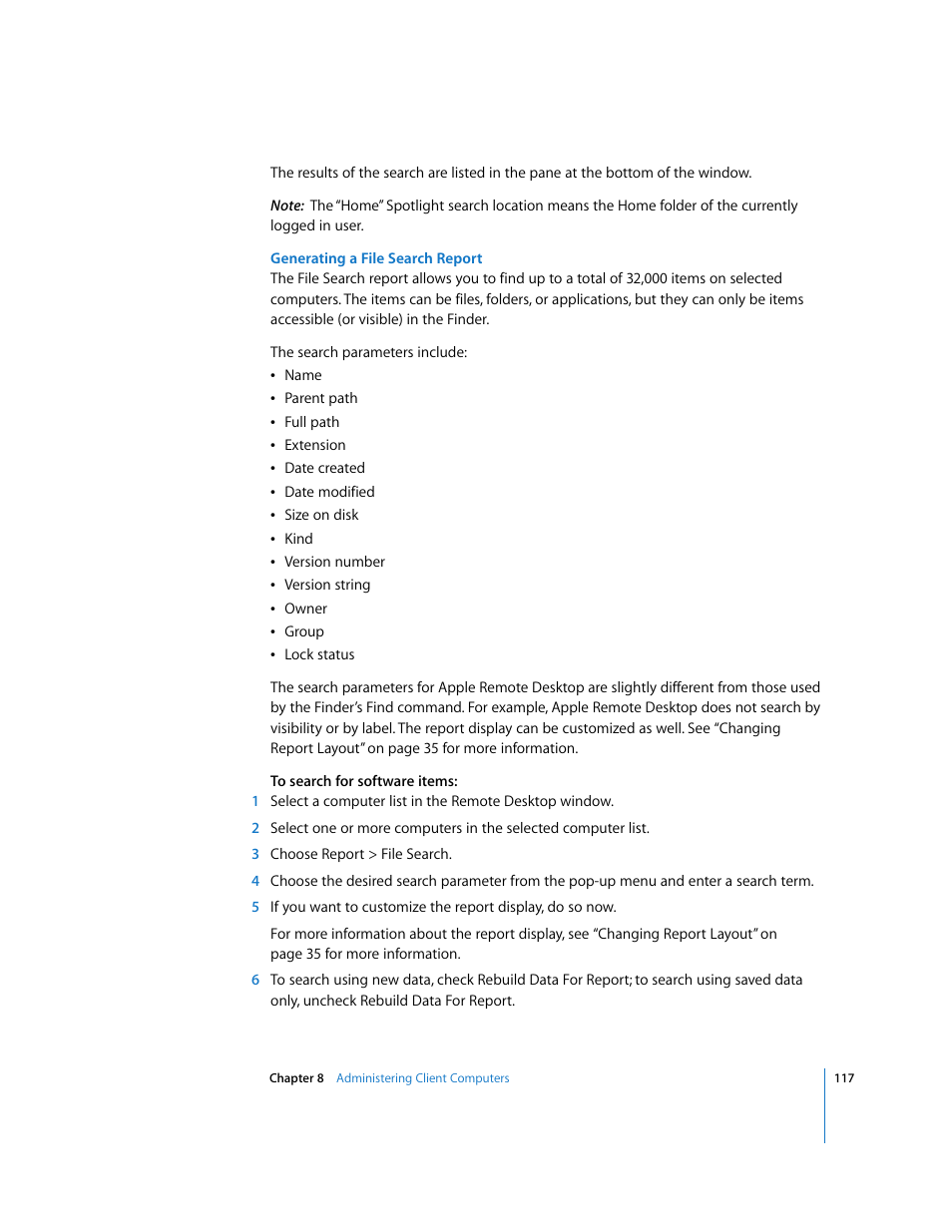 Apple Remote Desktop (Administrator’s Guide) User Manual | Page 117 / 184