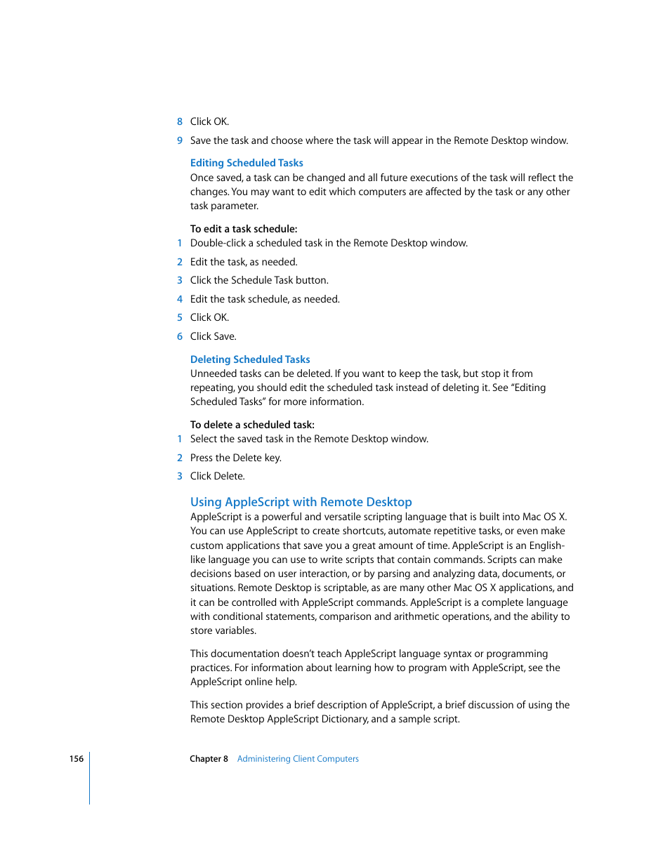 Apple Remote Desktop (Administrator’s Guide) User Manual | Page 156 / 184