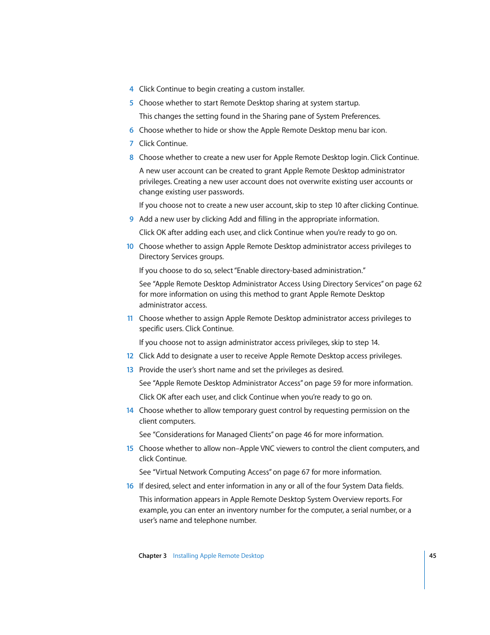 Apple Remote Desktop (Administrator’s Guide) User Manual | Page 45 / 184
