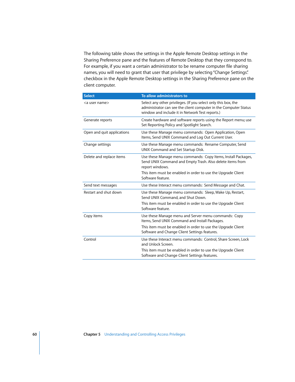 Apple Remote Desktop (Administrator’s Guide) User Manual | Page 60 / 184