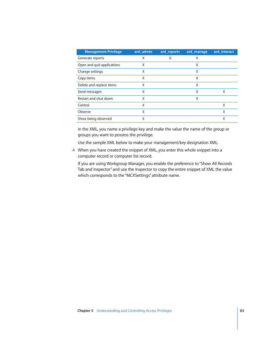 Apple Remote Desktop (Administrator’s Guide) User Manual | Page 63 / 184