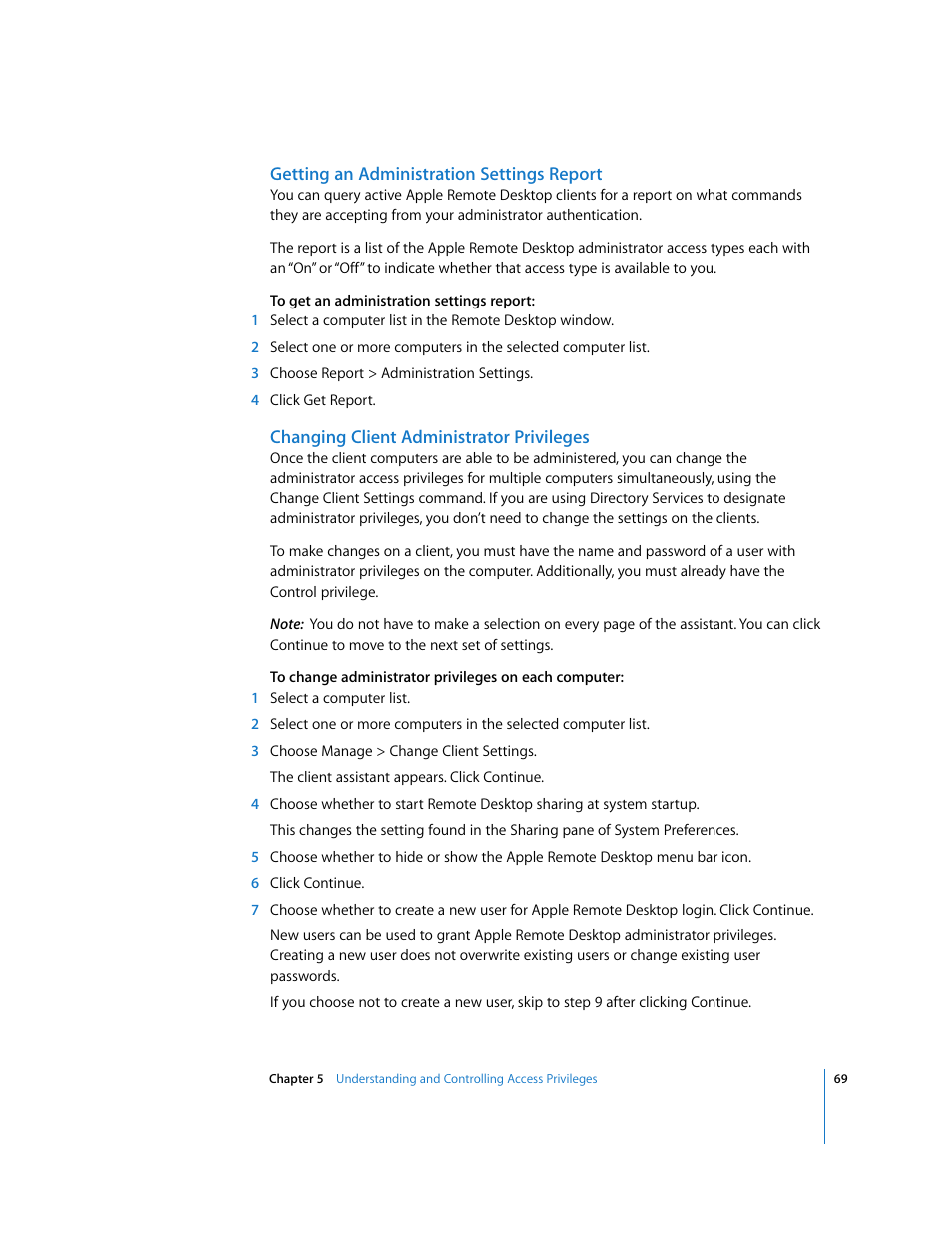 Apple Remote Desktop (Administrator’s Guide) User Manual | Page 69 / 184