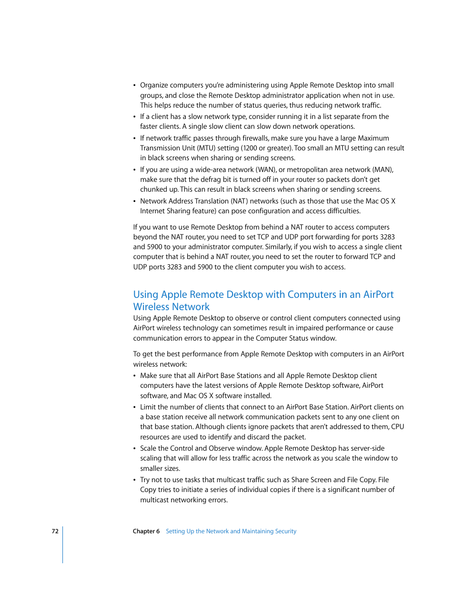 Apple Remote Desktop (Administrator’s Guide) User Manual | Page 72 / 184