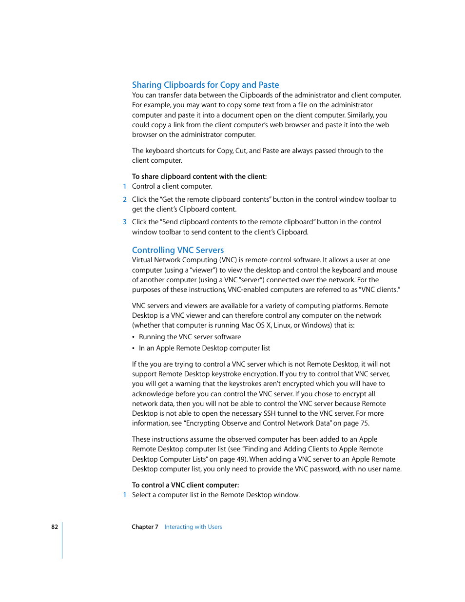 Apple Remote Desktop (Administrator’s Guide) User Manual | Page 82 / 184