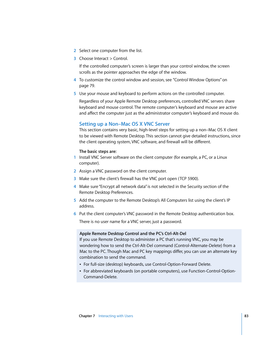 Apple Remote Desktop (Administrator’s Guide) User Manual | Page 83 / 184