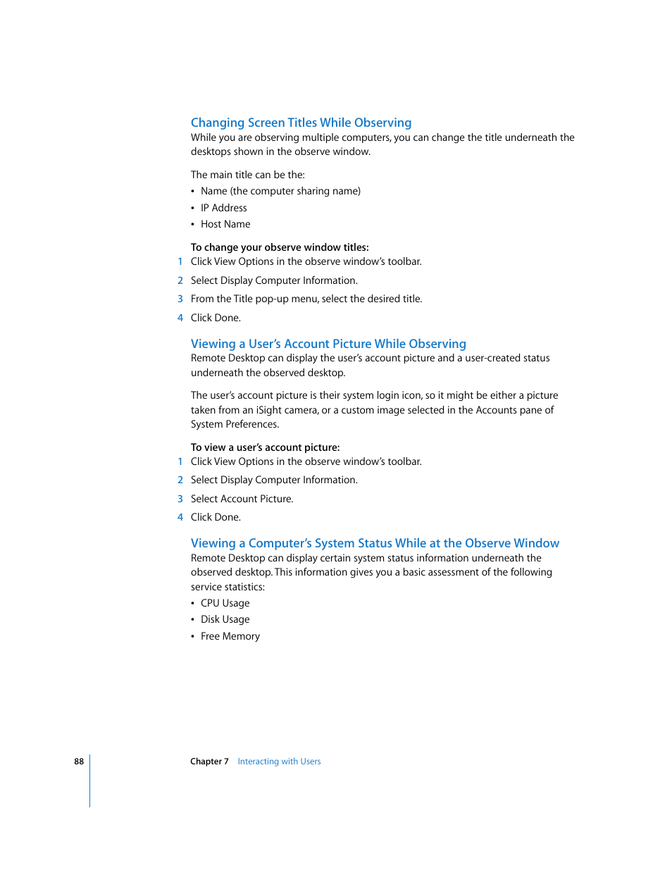 Apple Remote Desktop (Administrator’s Guide) User Manual | Page 88 / 184