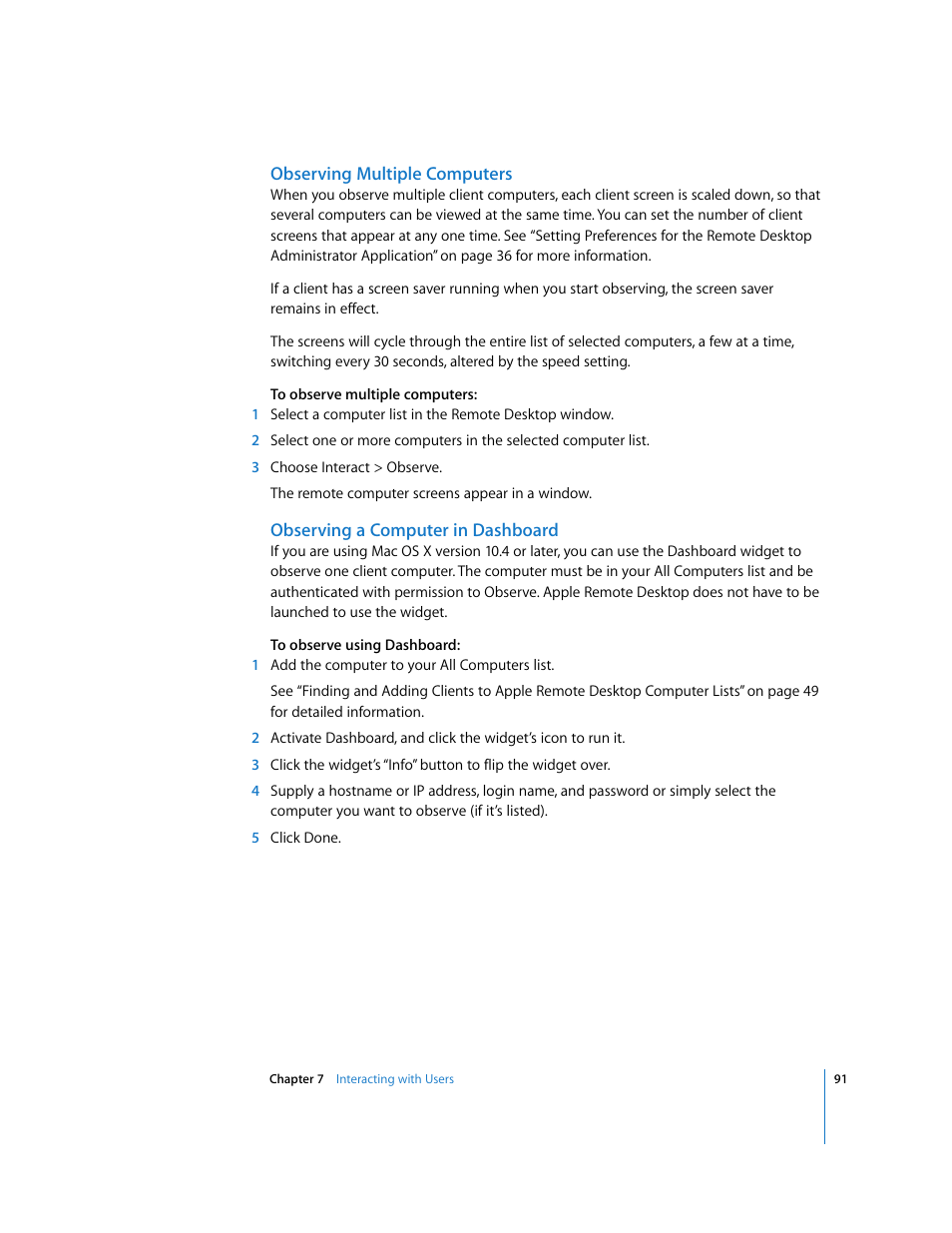 Apple Remote Desktop (Administrator’s Guide) User Manual | Page 91 / 184